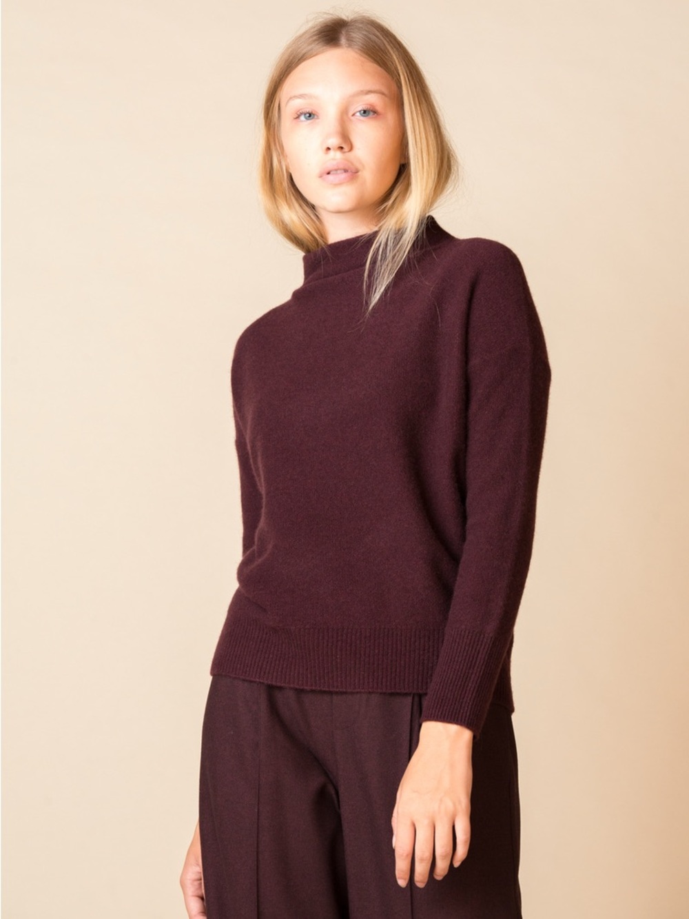 Vince • Plush Cashmere Funnel Neck Sweater